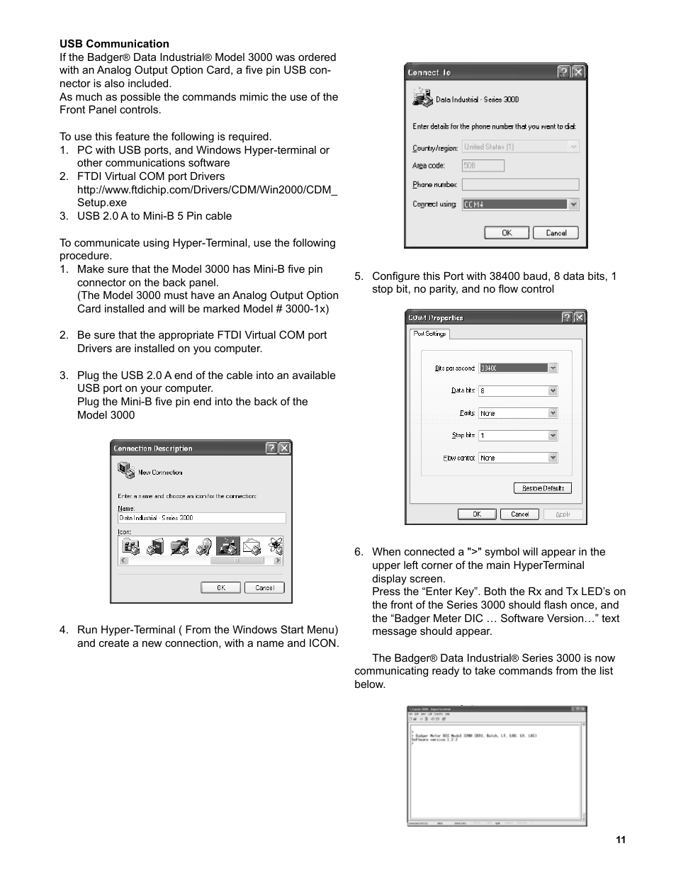 Veris Industries Badger 3000 SERIES Install User Manual | Page 11 / 16