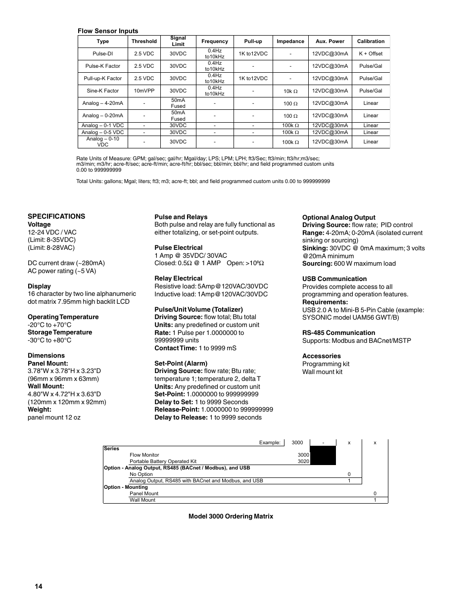 Veris Industries Badger 3000 SERIES Install User Manual | Page 14 / 16