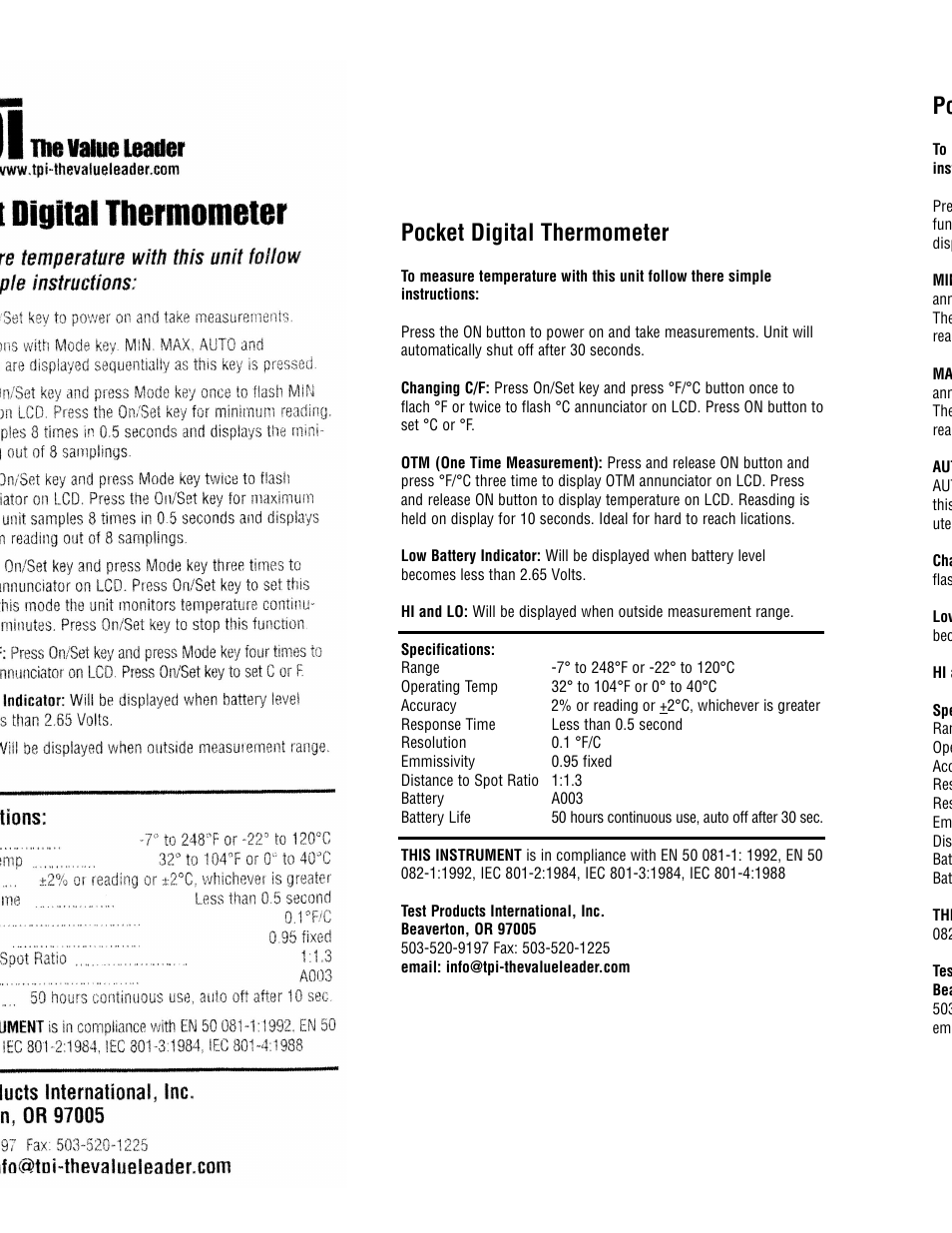 Veris Industries 381 IR Install User Manual | 1 page
