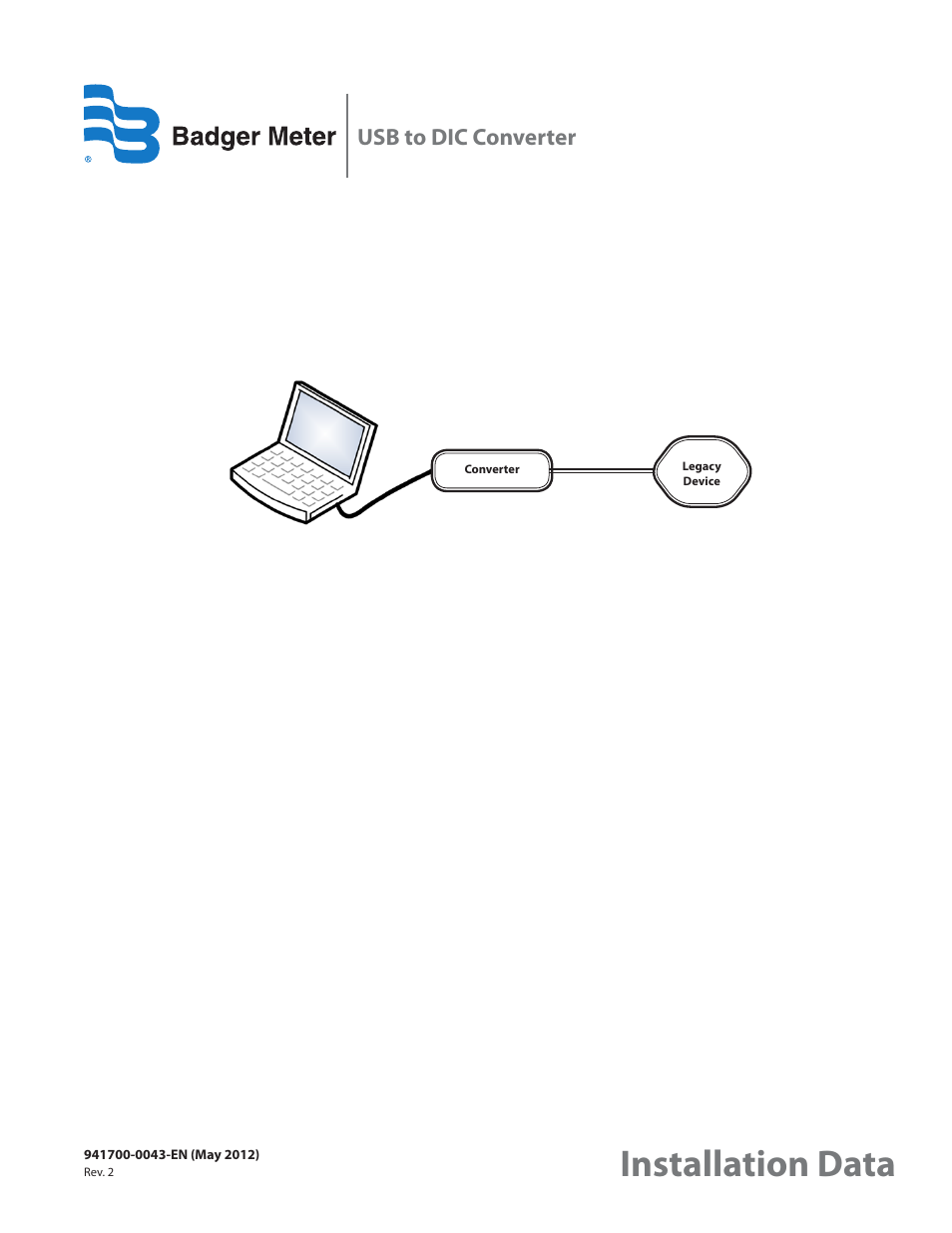 Veris Industries USB to DIC Converter Install User Manual | 12 pages
