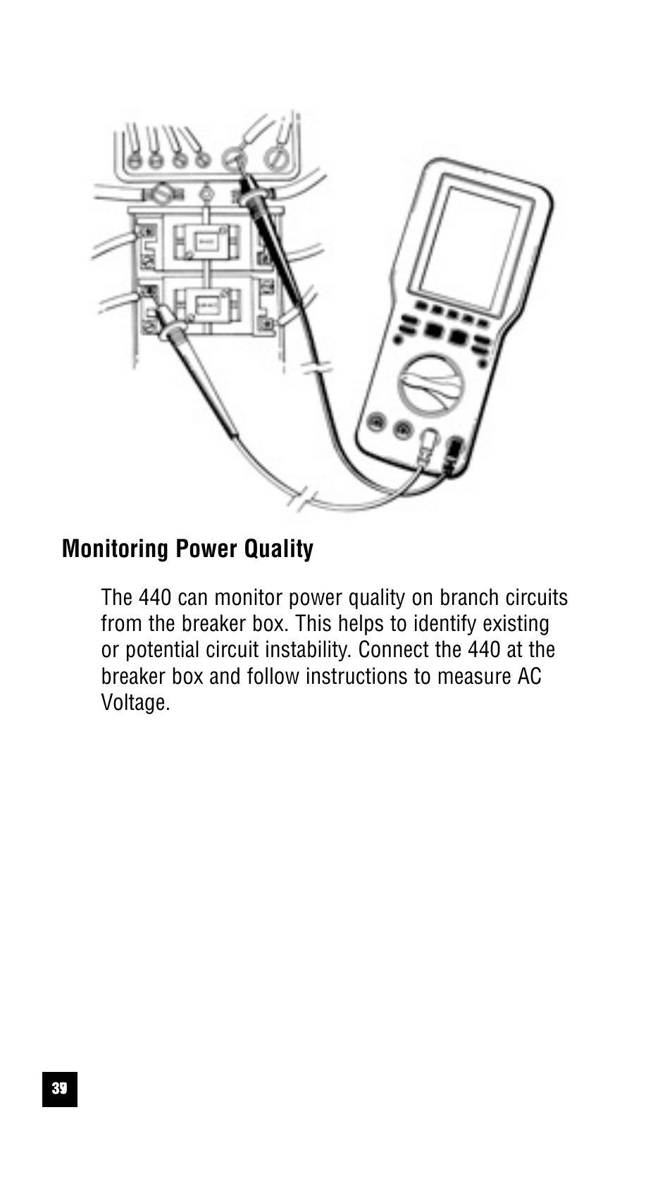 Monitoring power quality | Test Products International 440 User Manual | Page 38 / 46