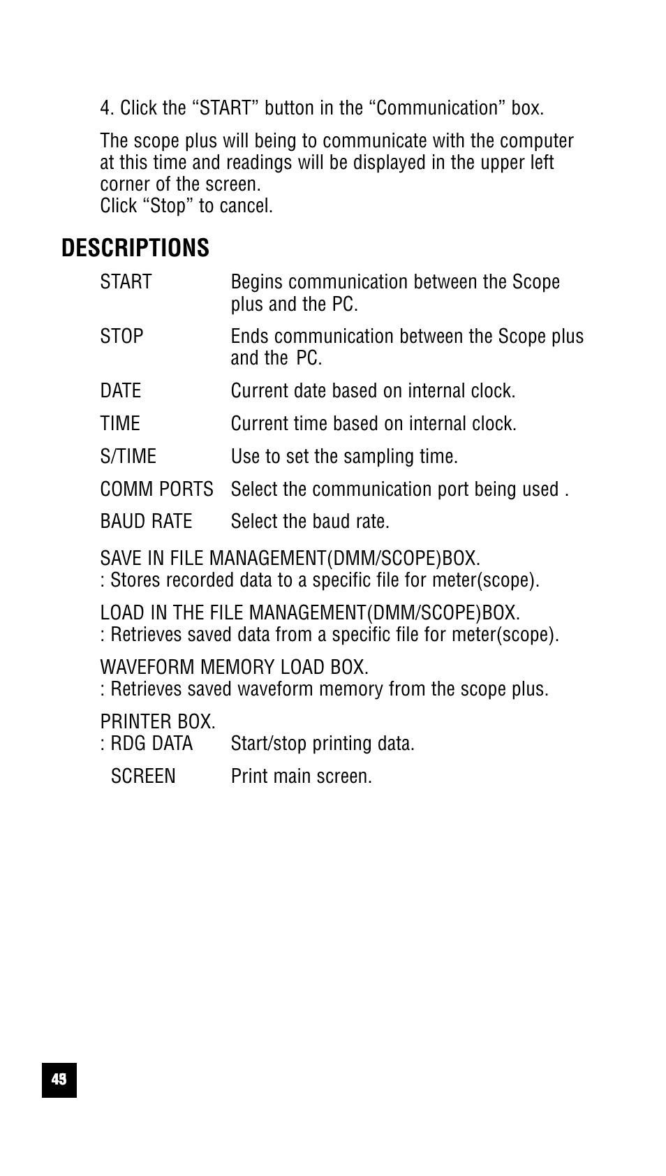 Descriptions | Test Products International 440 User Manual | Page 44 / 46