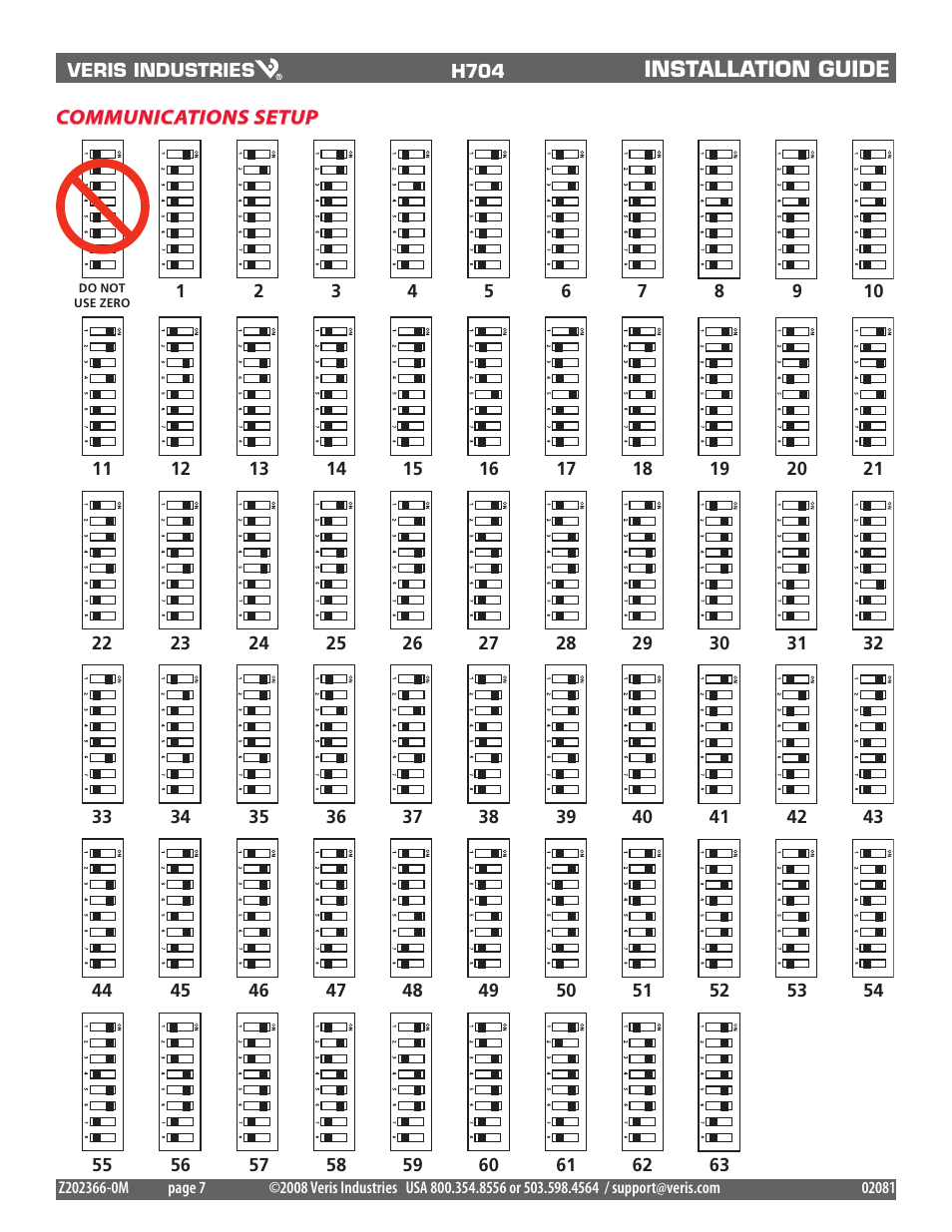 Veris Industries H704-42_1(H)(E) Install User Manual | Page 7 / 8