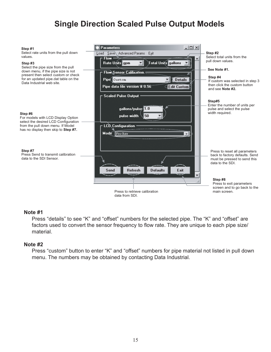 Single direction scaled pulse output models | Veris Industries SDI SERIES Install User Manual | Page 15 / 28