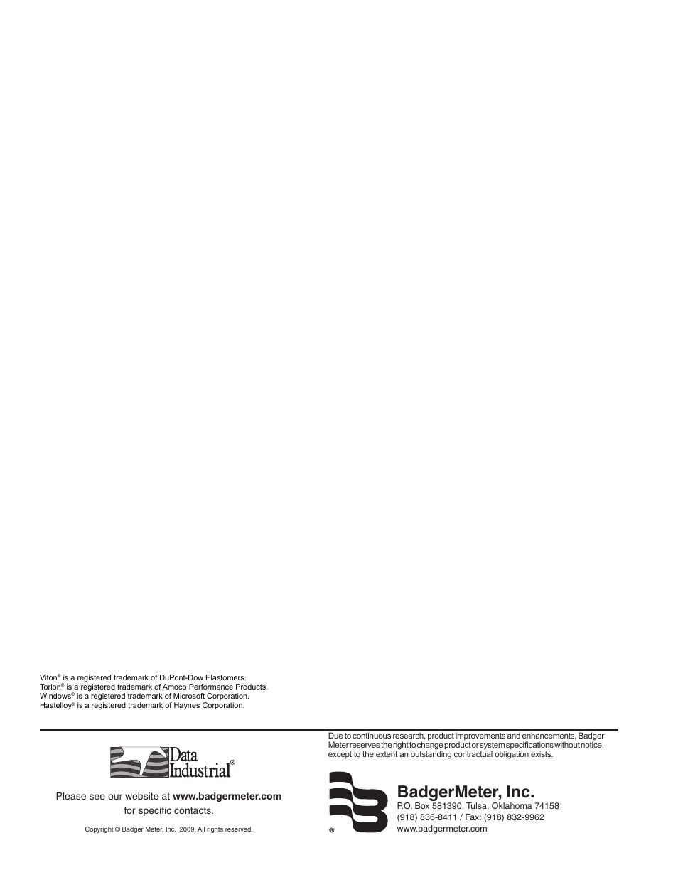 Badgermeter, inc | Veris Industries SDI SERIES Install User Manual | Page 28 / 28