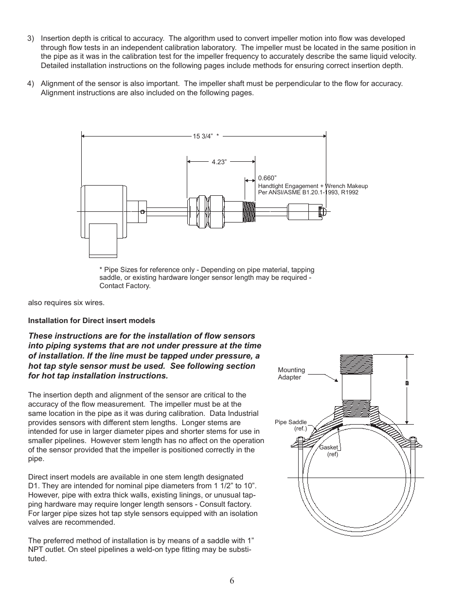 Veris Industries SDI SERIES Install User Manual | Page 6 / 28