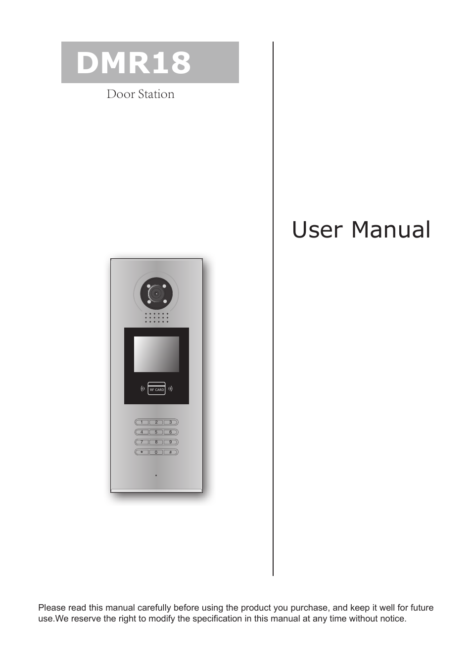 V-Tech DMR18 Manual User Manual | 20 pages