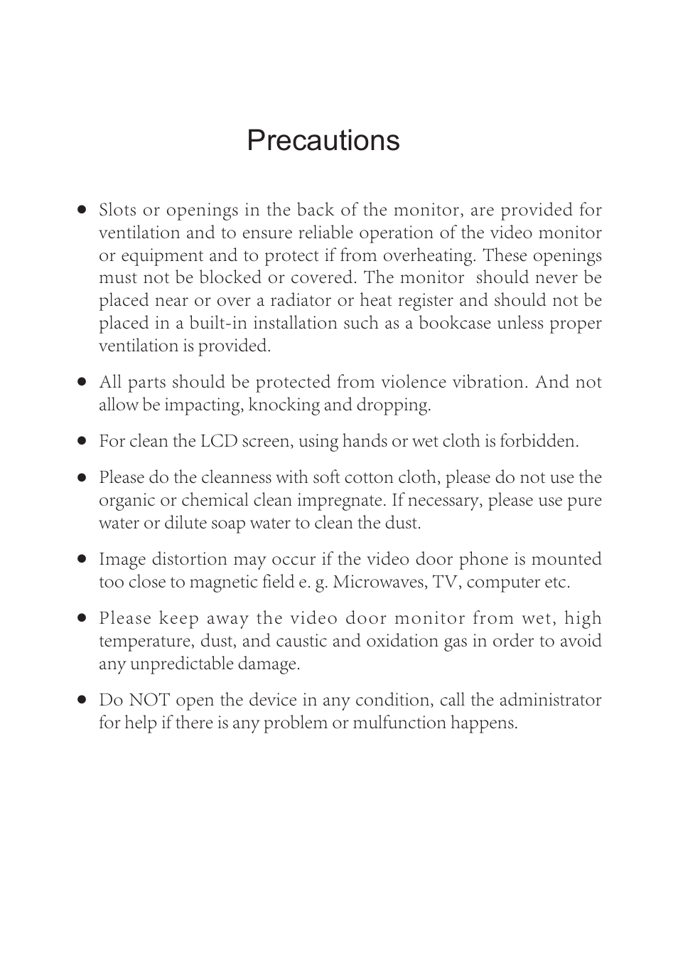Precautions | V-Tech AT27SD_TD7 Manual User Manual | Page 2 / 16