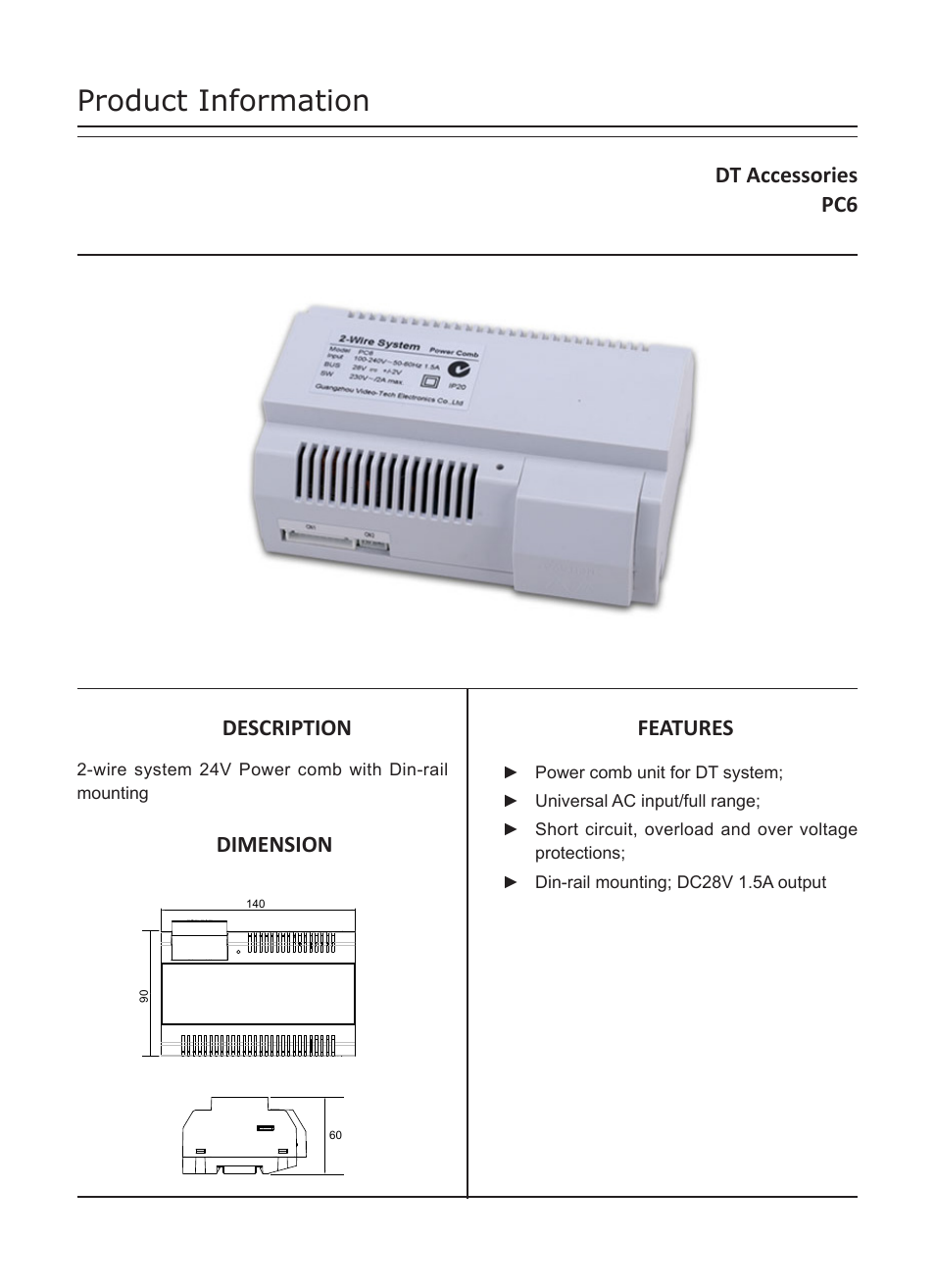 V-Tech PC6 Info User Manual | 3 pages