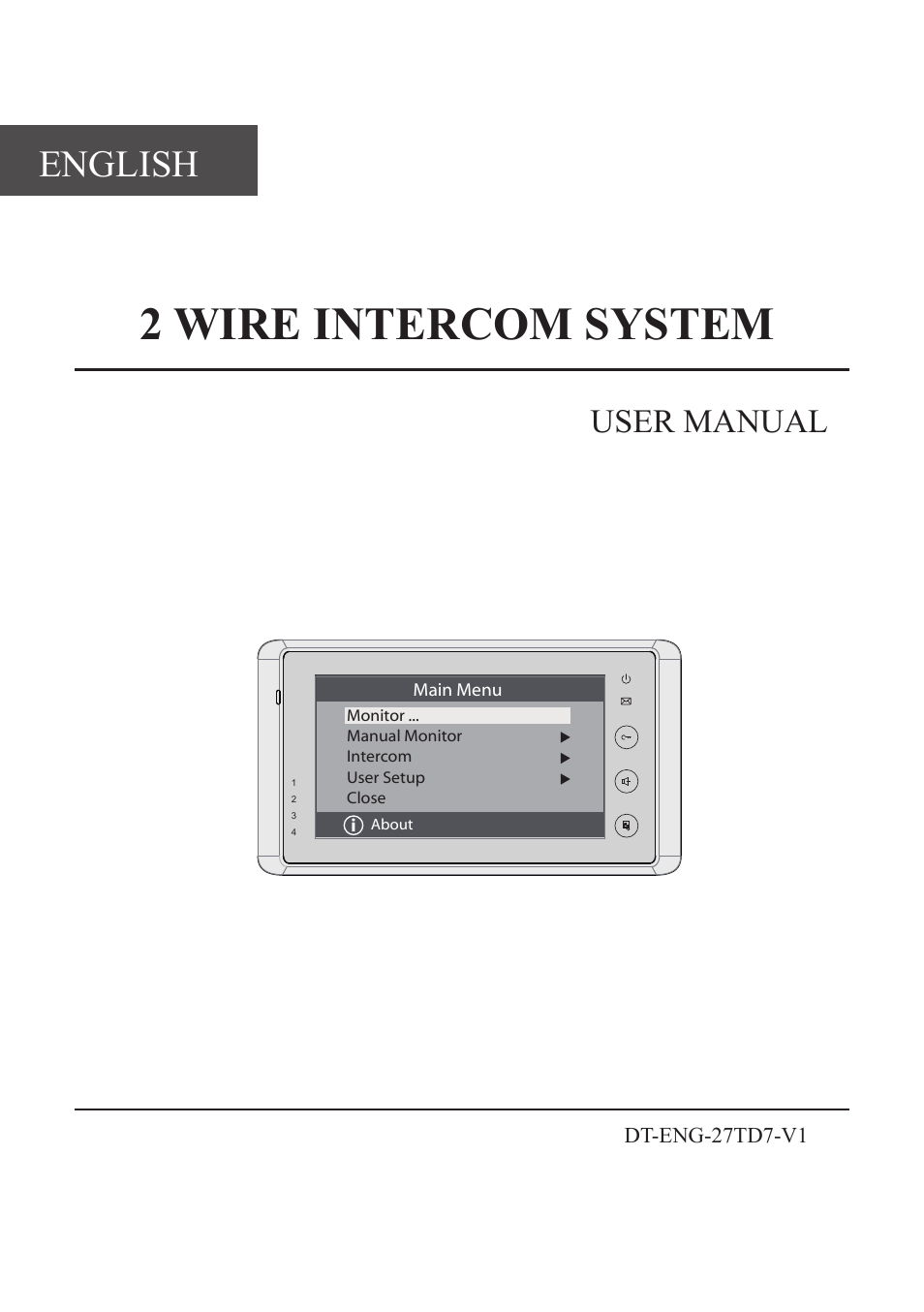 V-Tech DT27_TD7 Manual User Manual | 12 pages