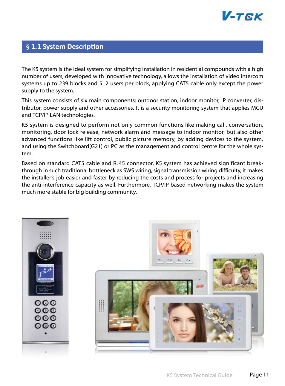 1§system§description | V-Tech CAT5 System Technical Guide User Manual | Page 11 / 156