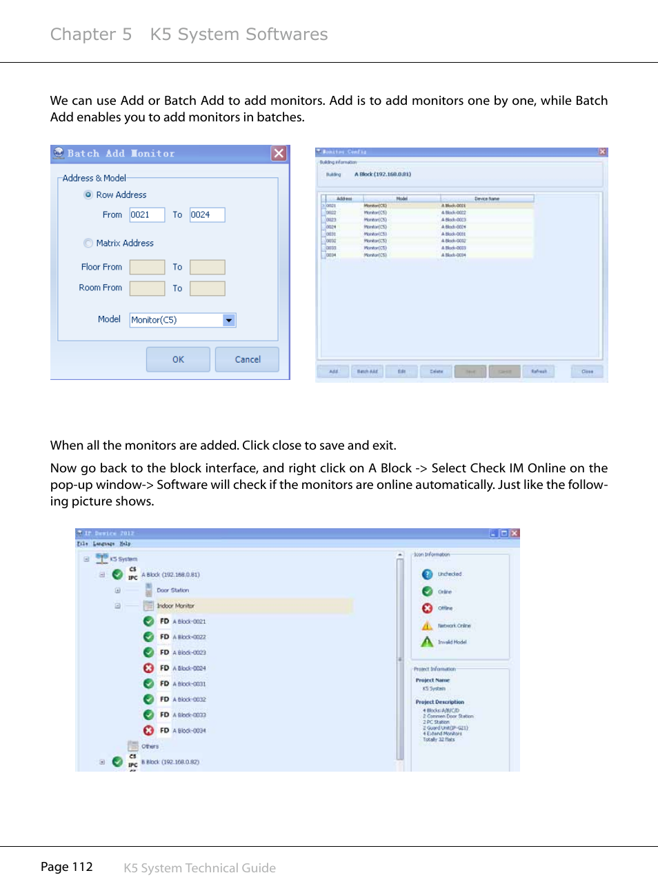 Chapter 5 k5 system softwares | V-Tech CAT5 System Technical Guide User Manual | Page 112 / 156