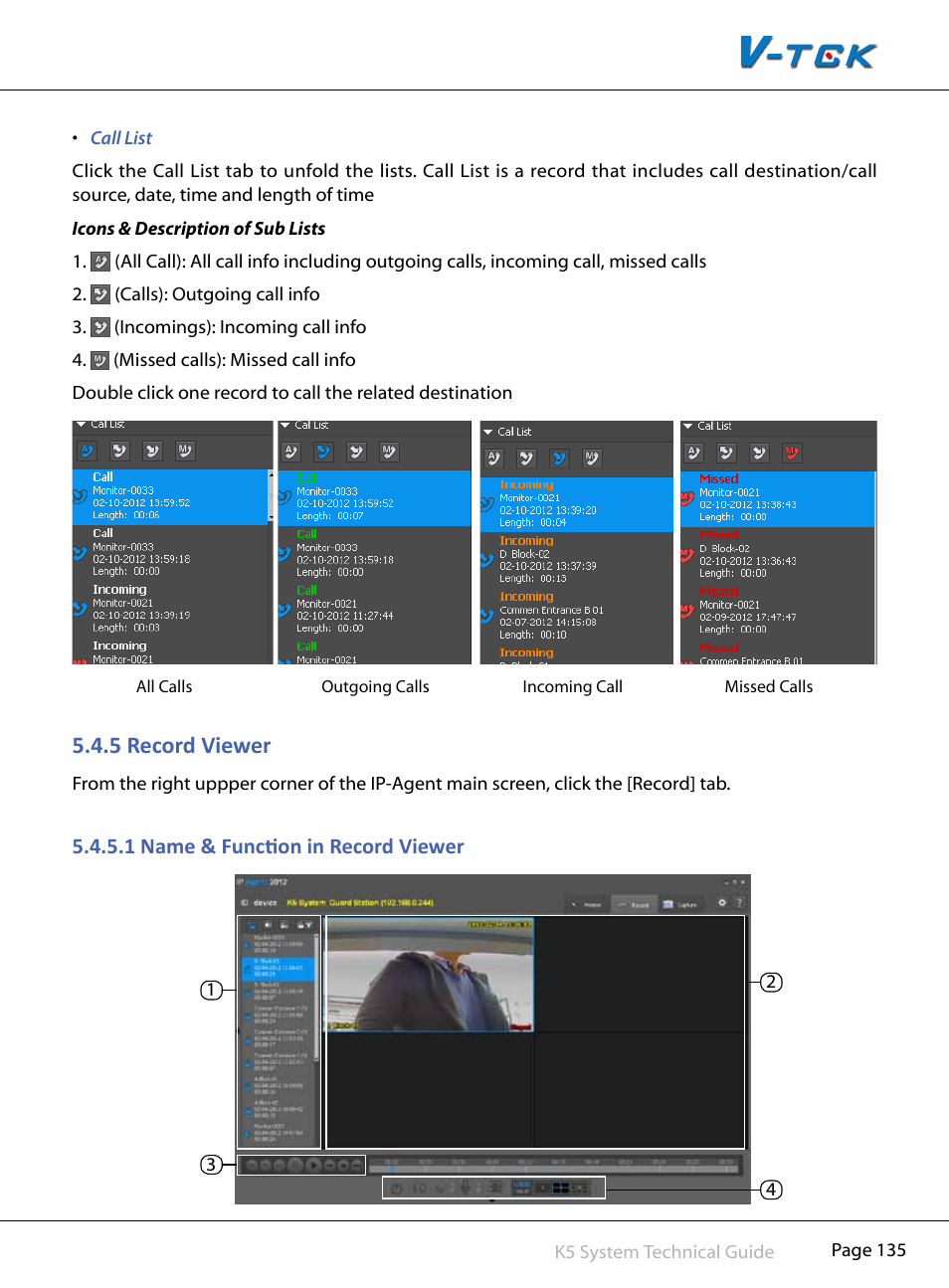 5§record§viewer | V-Tech CAT5 System Technical Guide User Manual | Page 135 / 156