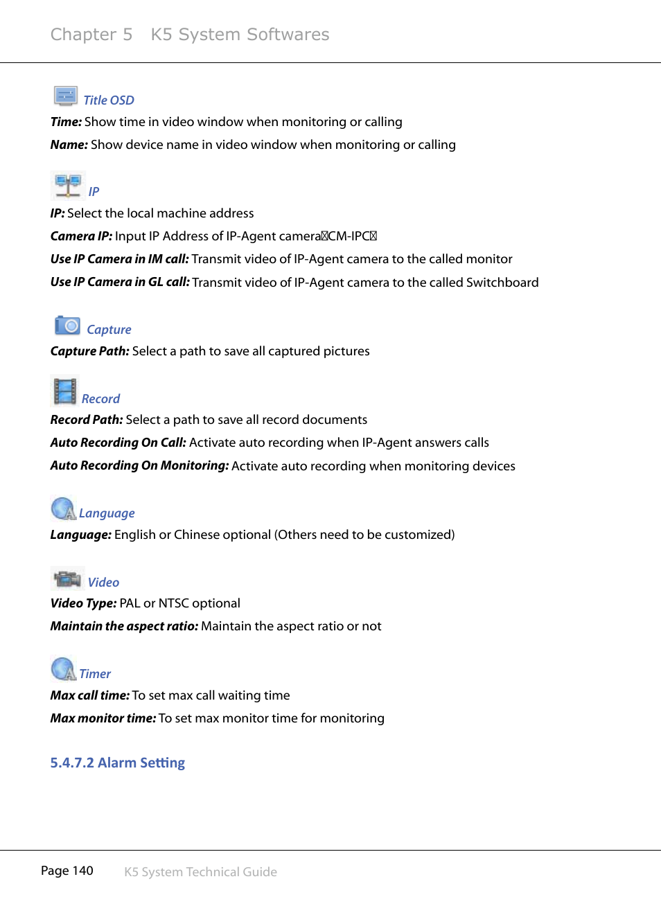Chapter 5 k5 system softwares | V-Tech CAT5 System Technical Guide User Manual | Page 140 / 156