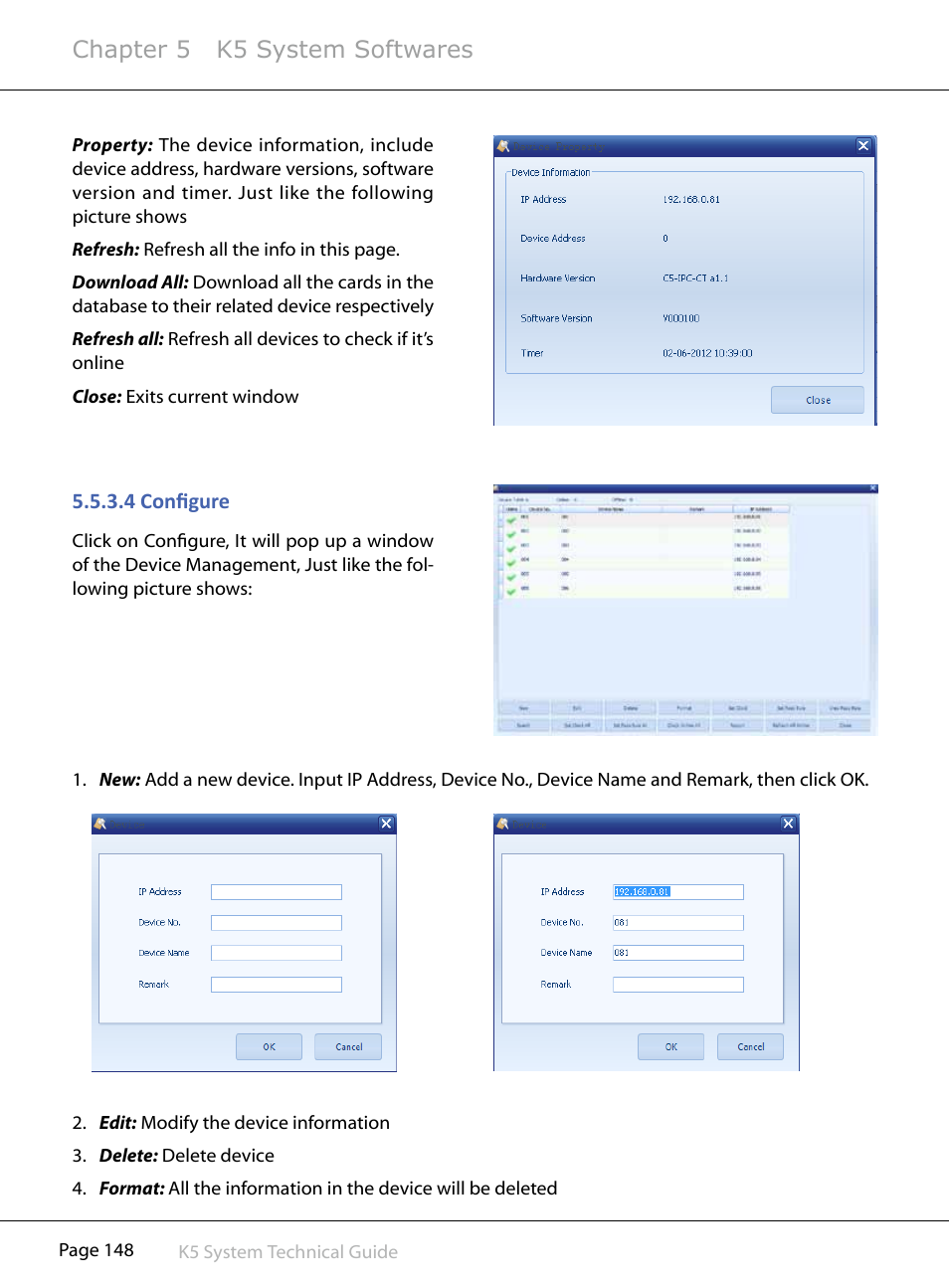 Chapter 5 k5 system softwares | V-Tech CAT5 System Technical Guide User Manual | Page 148 / 156