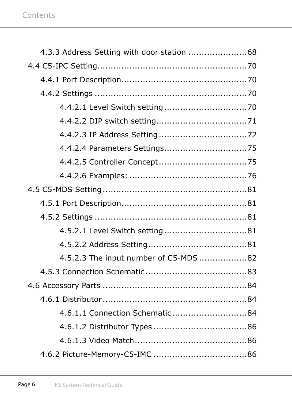 V-Tech CAT5 System Technical Guide User Manual | Page 6 / 156