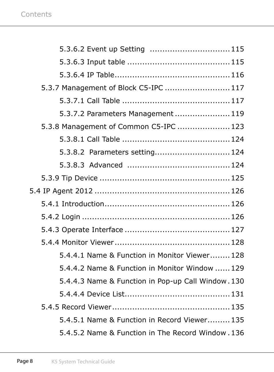 V-Tech CAT5 System Technical Guide User Manual | Page 8 / 156