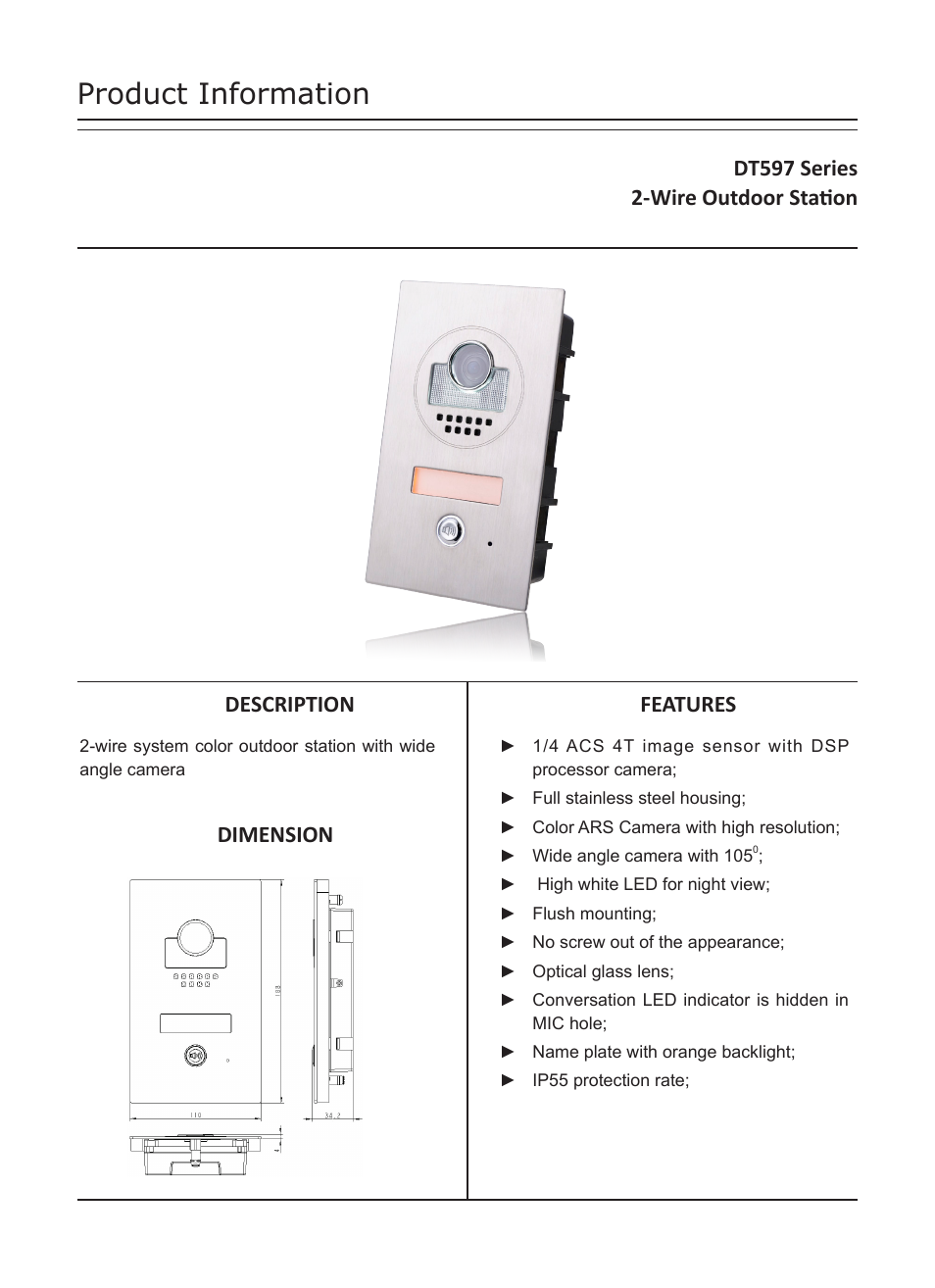 V-Tech DT597 Info User Manual | 4 pages