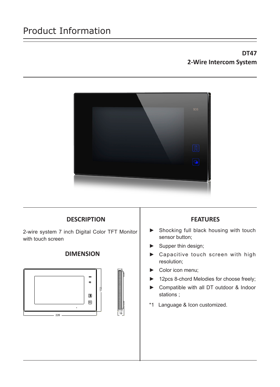 V-Tech DT47 Info User Manual | 4 pages