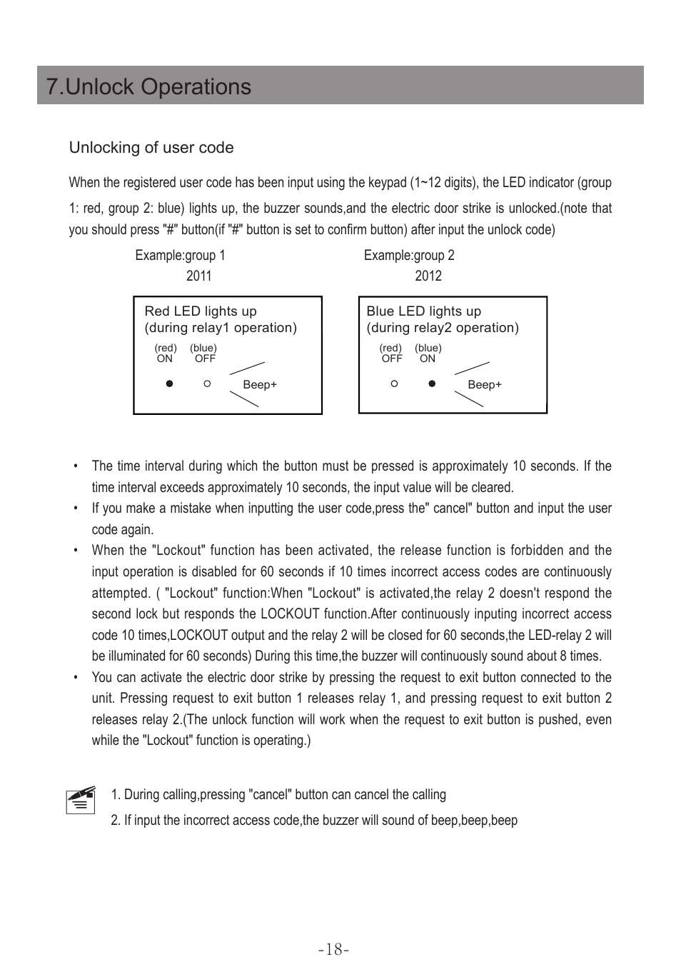 Unlock operations | V-Tech DT596F_KP Manual User Manual | Page 20 / 24