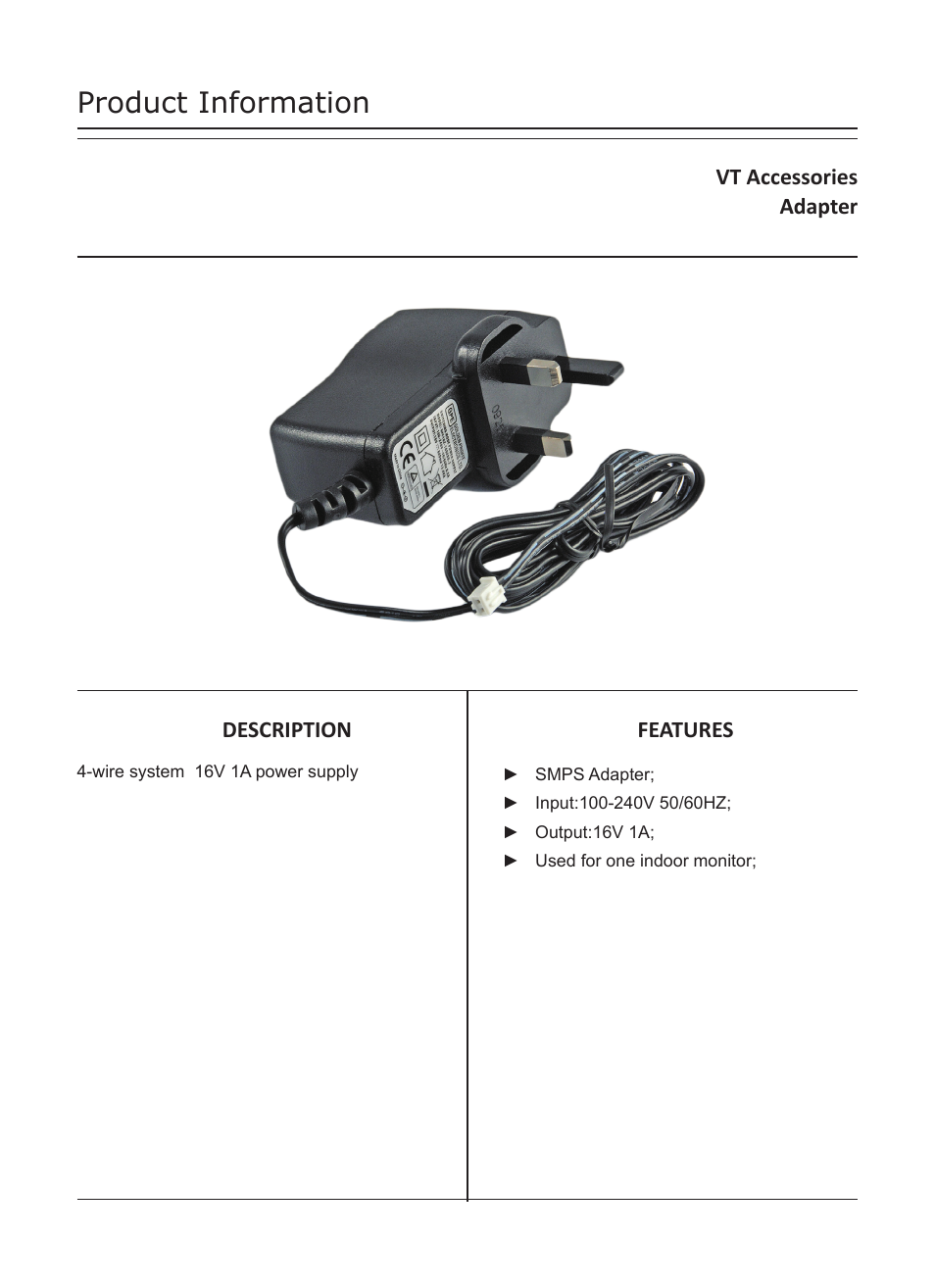 V-Tech AD2 Info User Manual | 2 pages