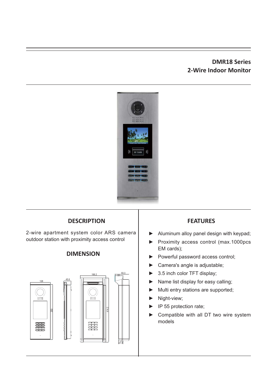 V-Tech DMR18 Info User Manual | 4 pages