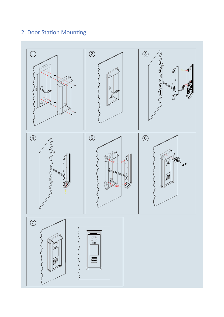 Door staɵ on mounɵ ng | V-Tech DMR18 Info User Manual | Page 3 / 4