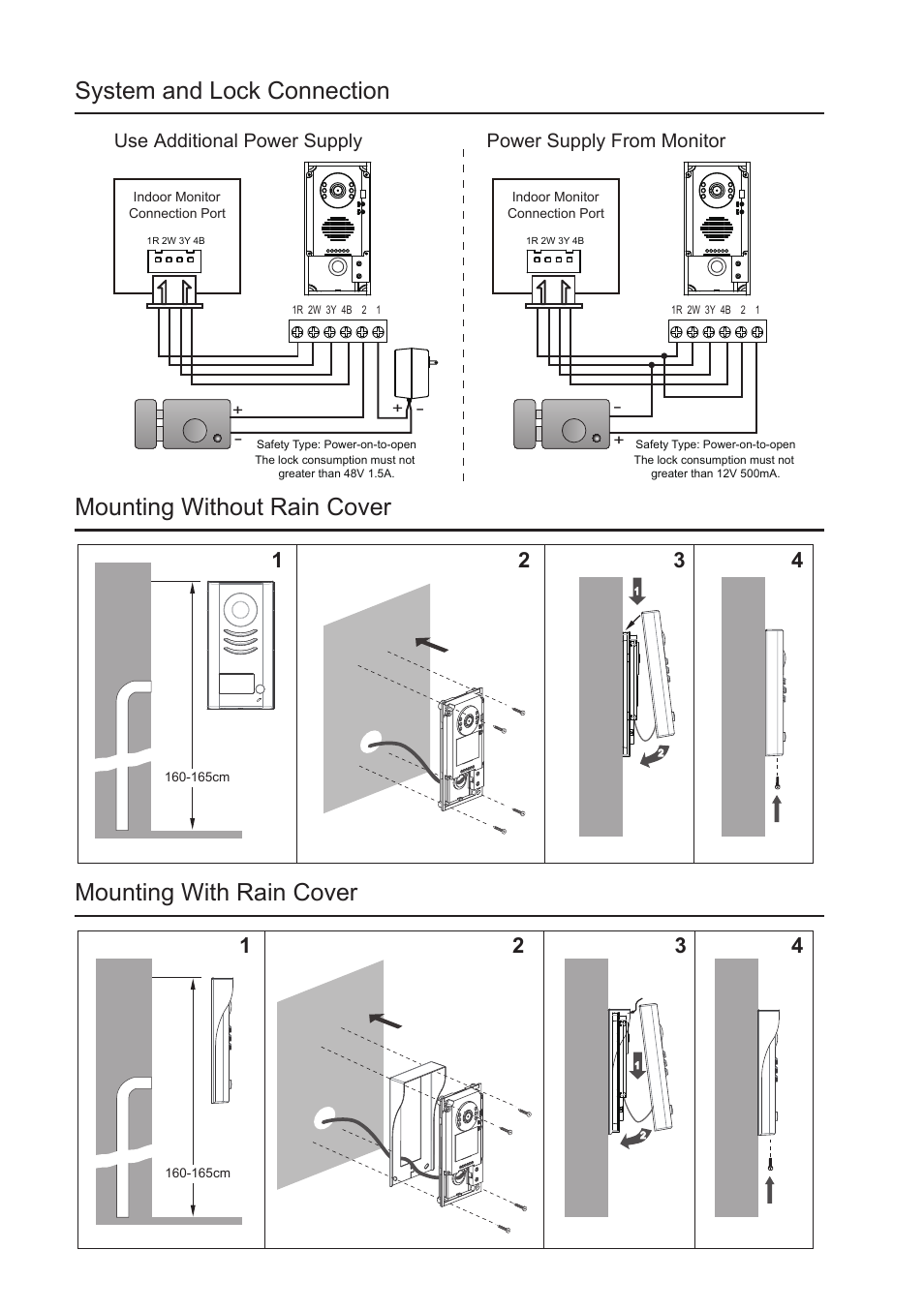 System and lock connection | V-Tech VT592 Manual User Manual | Page 2 / 2