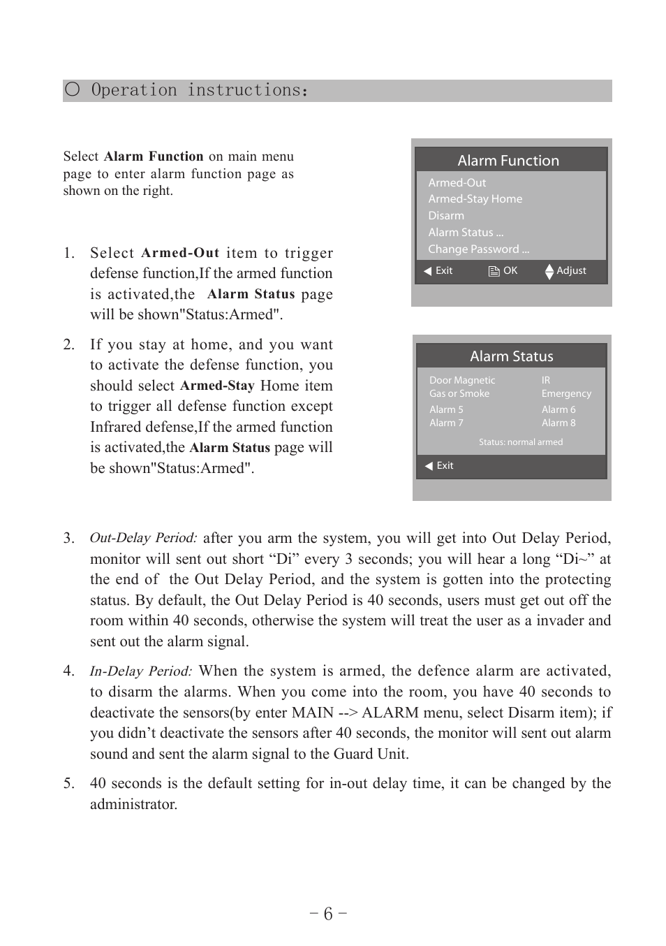 Operation instructions | V-Tech AT25_D4 Manual User Manual | Page 8 / 12