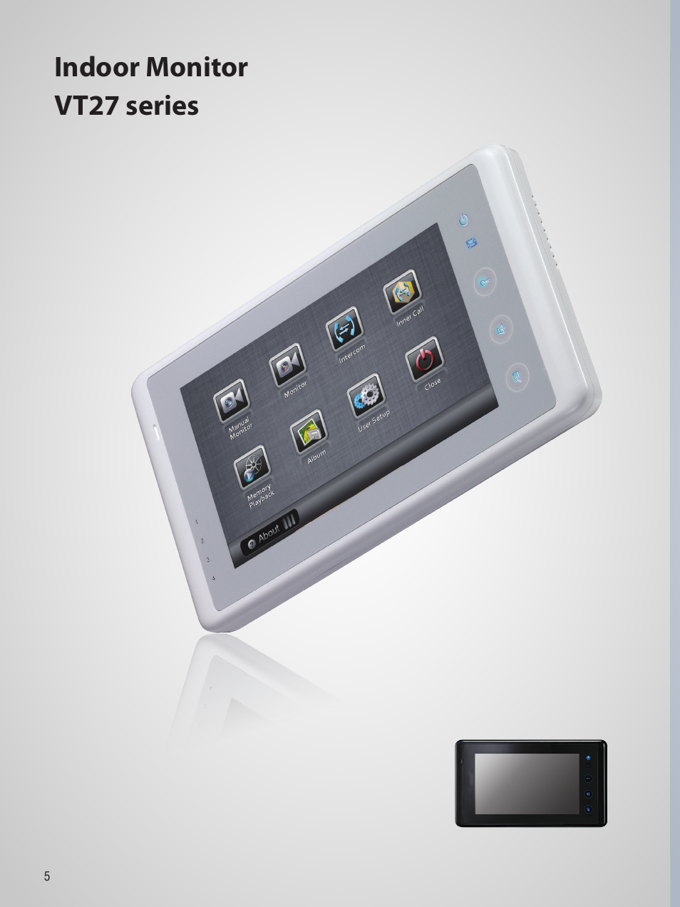 Indoor monitor vt27 series | V-Tech VT Brochure User Manual | Page 6 / 12