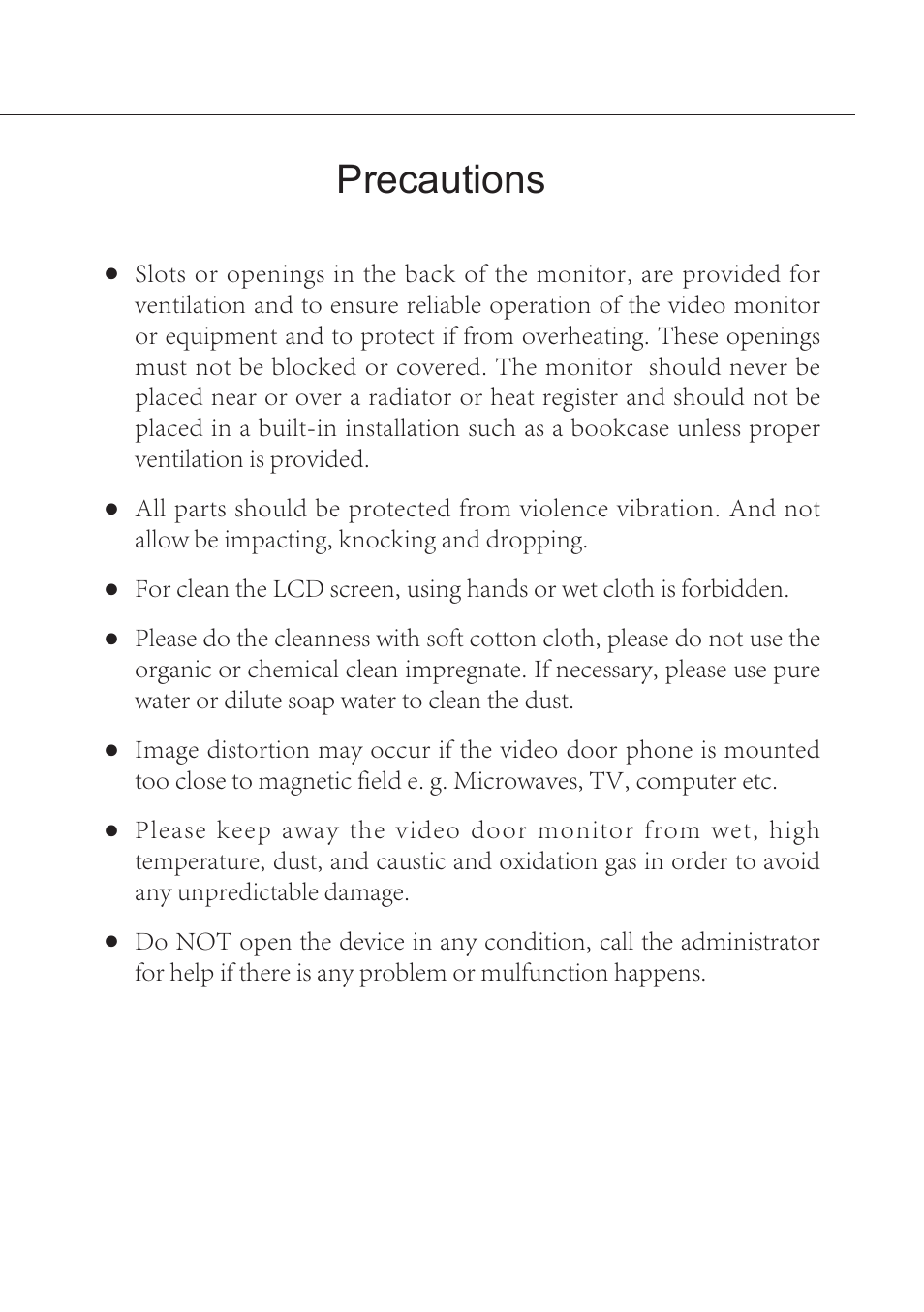 Precautions | V-Tech DT16_D3 Manual User Manual | Page 3 / 12