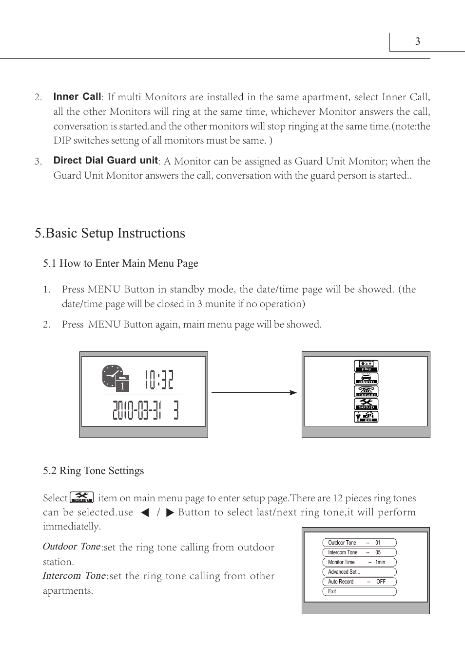 Basic setup instructions | V-Tech DT16_D3 Manual User Manual | Page 7 / 12