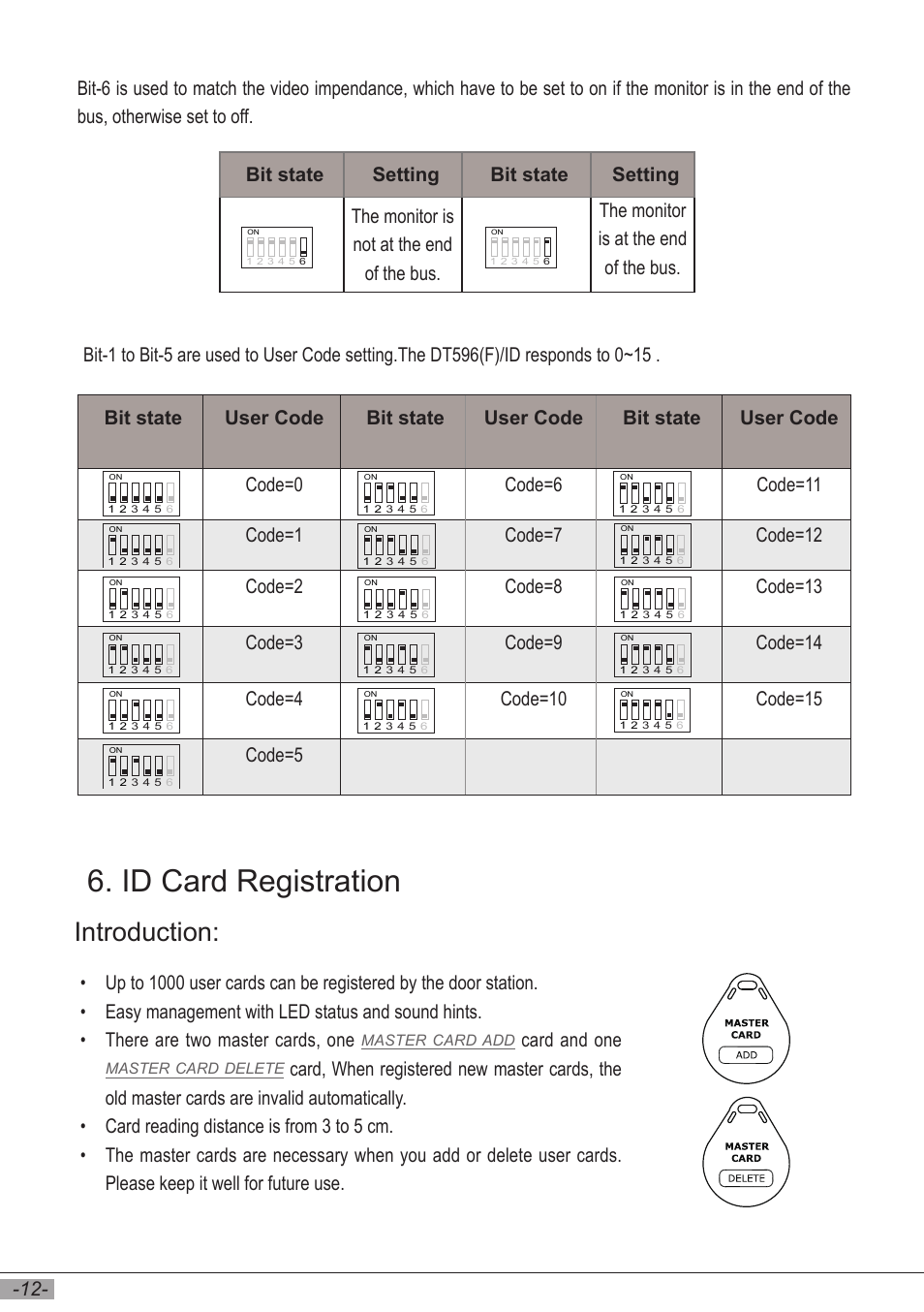 Id card registration, Introduction, Card•and•one | V-Tech DT596F_ID Manual User Manual | Page 14 / 20