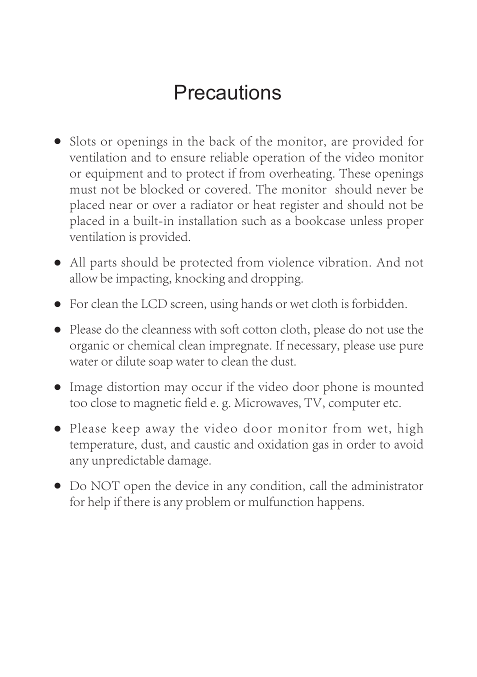 Precautions | V-Tech AT16_D4 Manual User Manual | Page 2 / 12