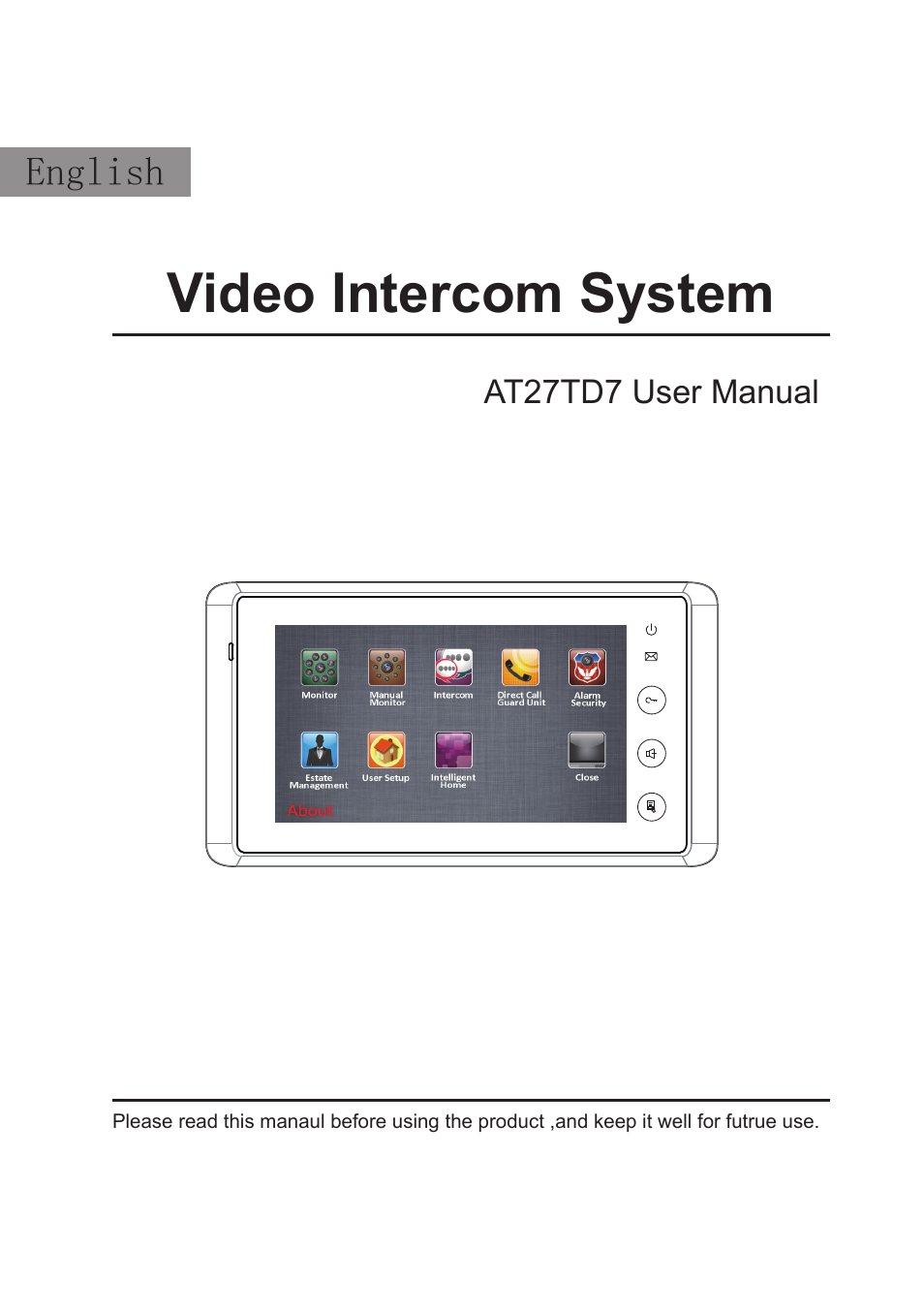 V-Tech AT27_TD7 Manual User Manual | 8 pages