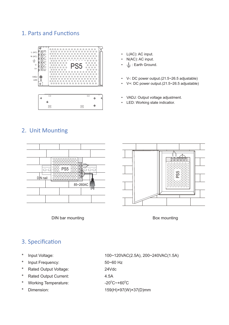 V-Tech PS5-24V Info User Manual | Page 2 / 3