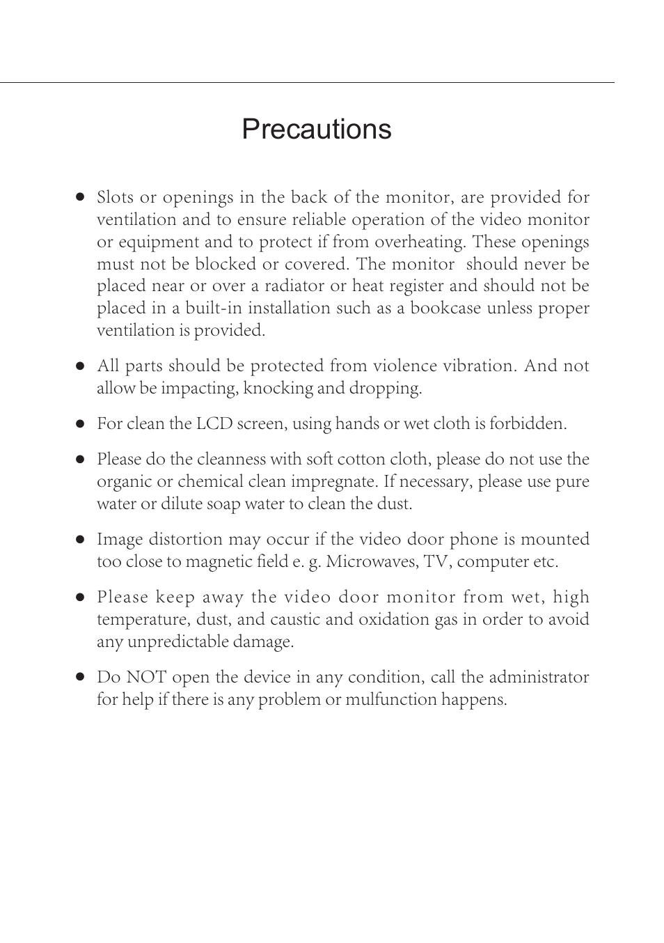 Precautions | V-Tech DT16_D3AL Manual User Manual | Page 3 / 12