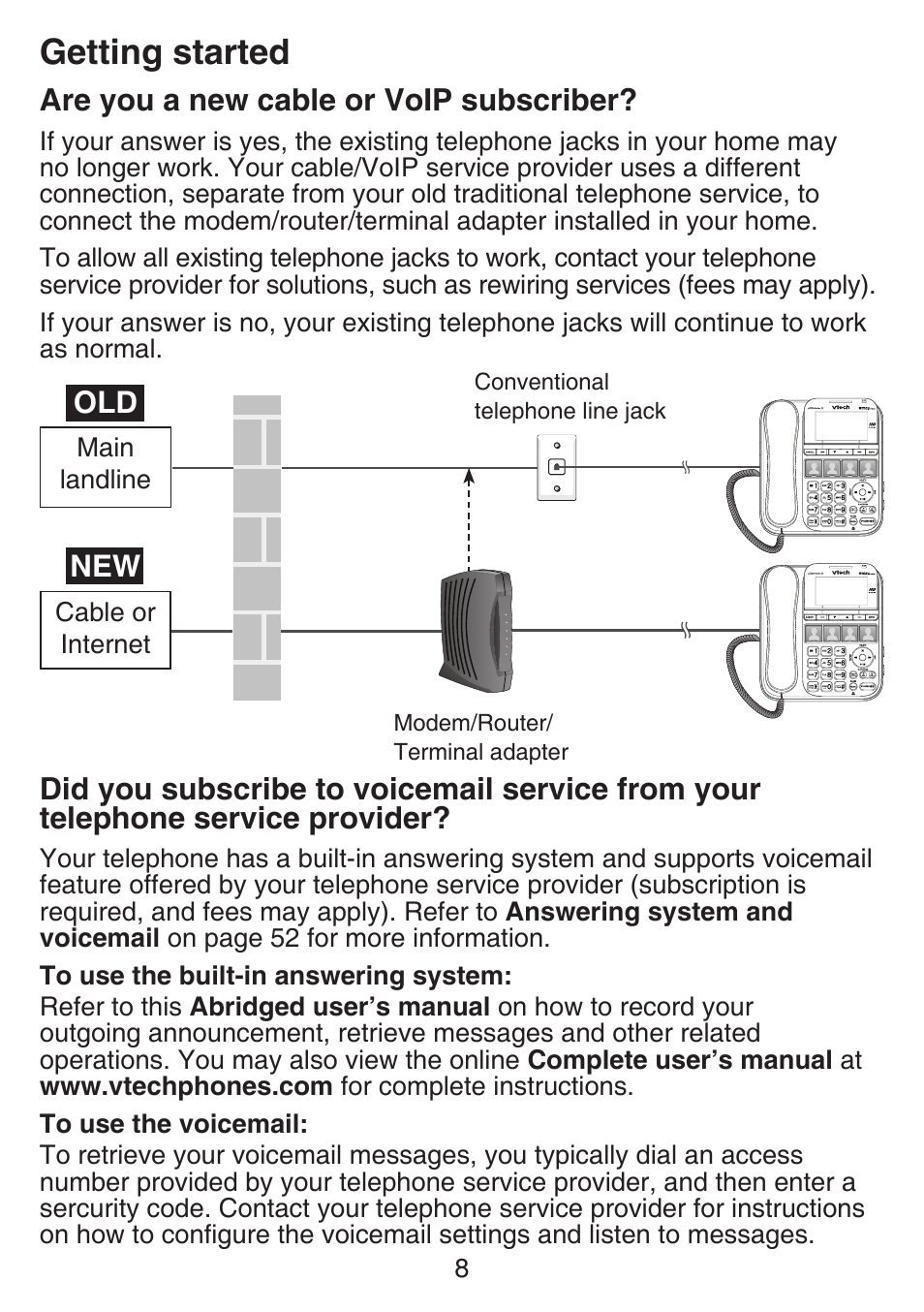 Getting started | VTech SN6197_-2 Abridged manual User Manual | Page 14 / 93