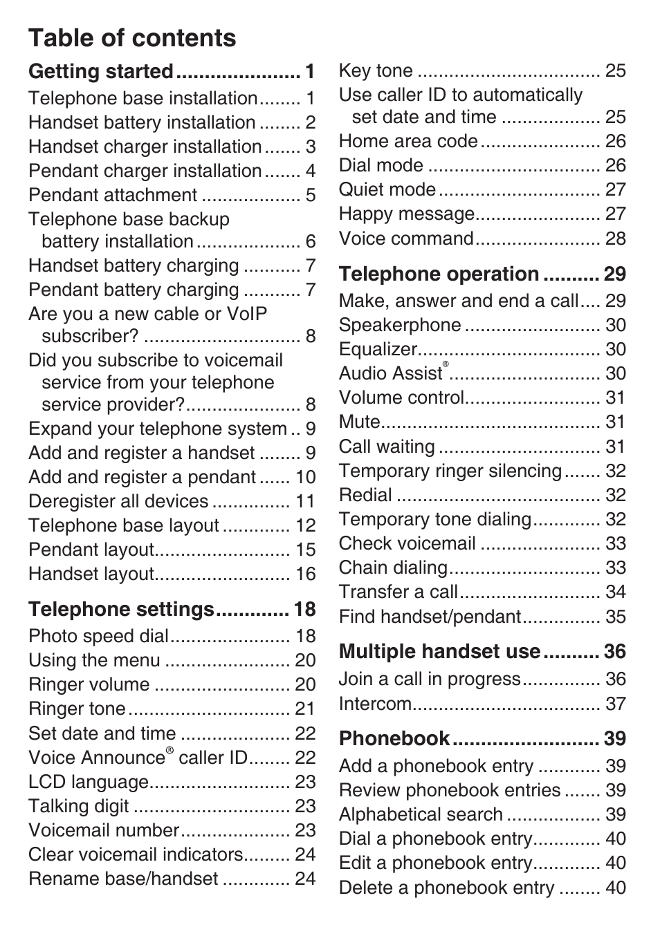 VTech SN6197_-2 Abridged manual User Manual | Page 5 / 93