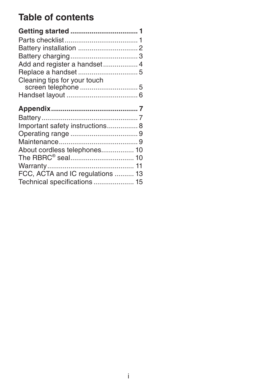 VTech LS6204 Manual User Manual | Page 3 / 19