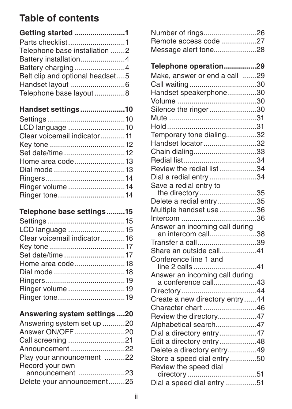 VTech DS6151 Manual User Manual | Page 3 / 95