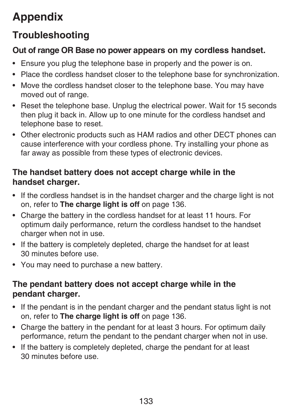 Appendix, Troubleshooting | VTech SN6197_-2 Manual User Manual | Page 140 / 162