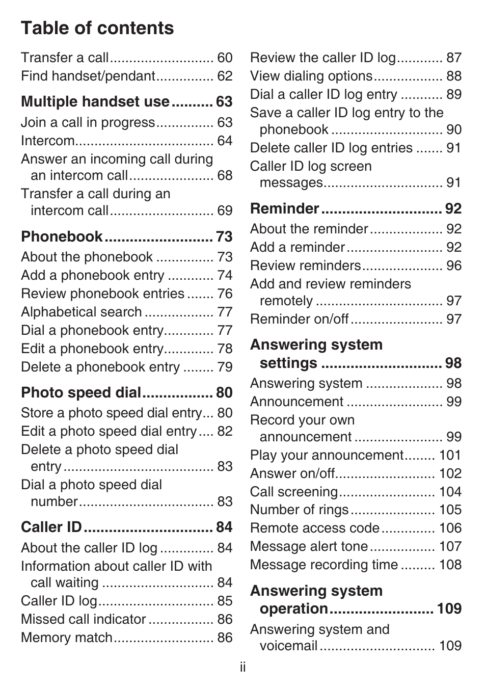 VTech SN6197_-2 Manual User Manual | Page 6 / 162