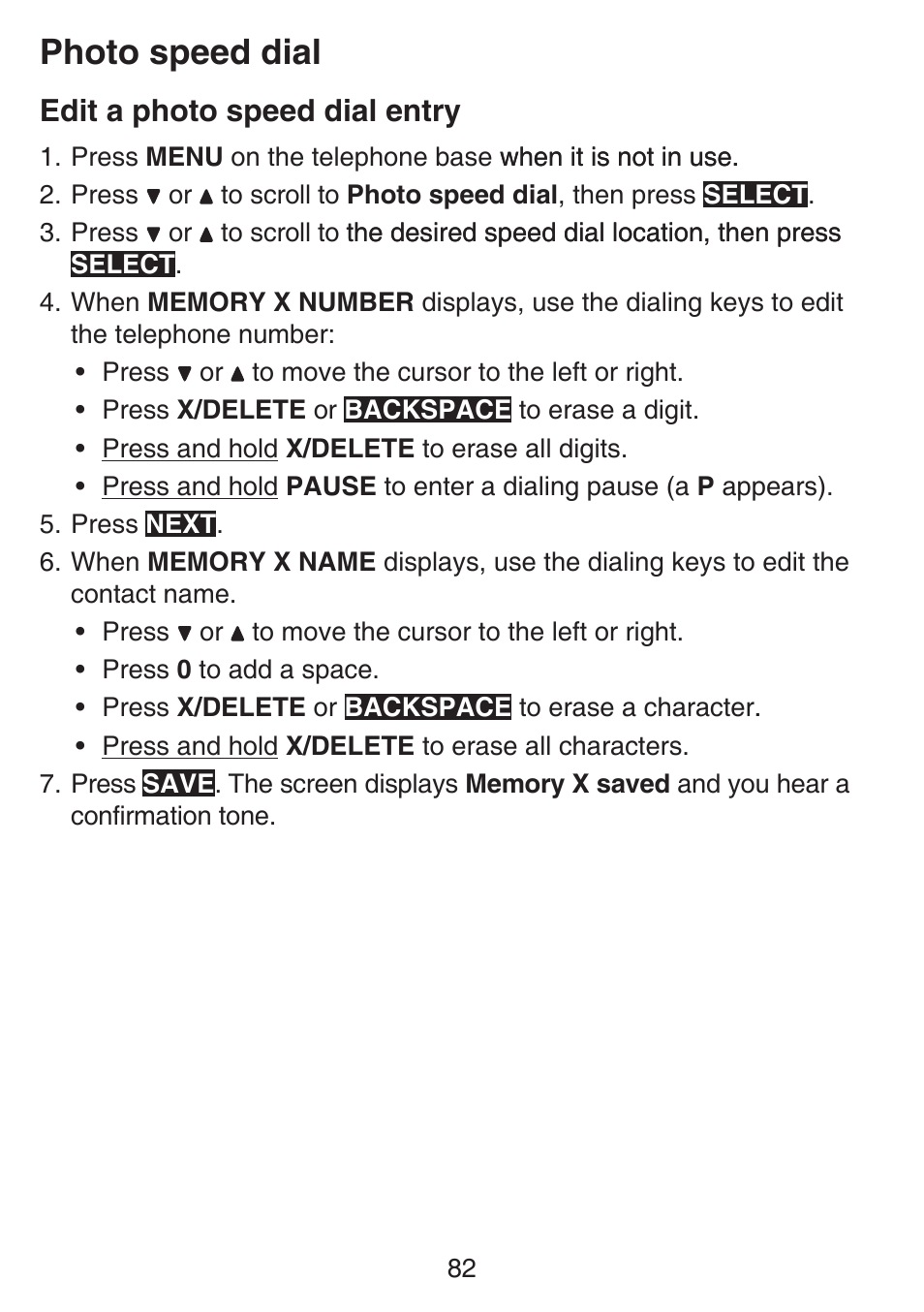 Photo speed dial | VTech SN6197_-2 Manual User Manual | Page 89 / 162