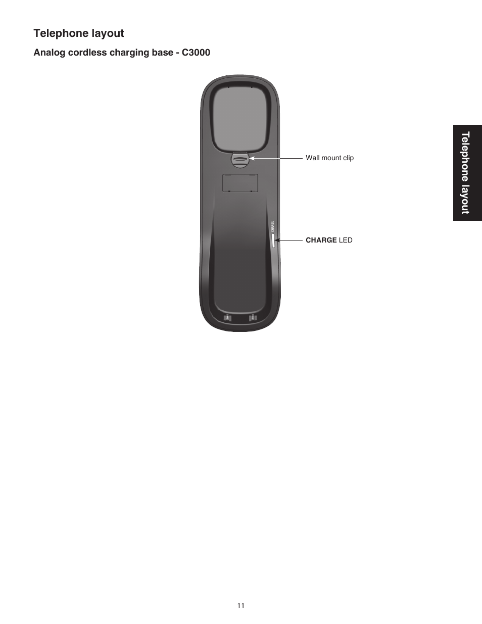 Analog cordless charging base - c3000 | VTech C3200 Manual User Manual | Page 14 / 56