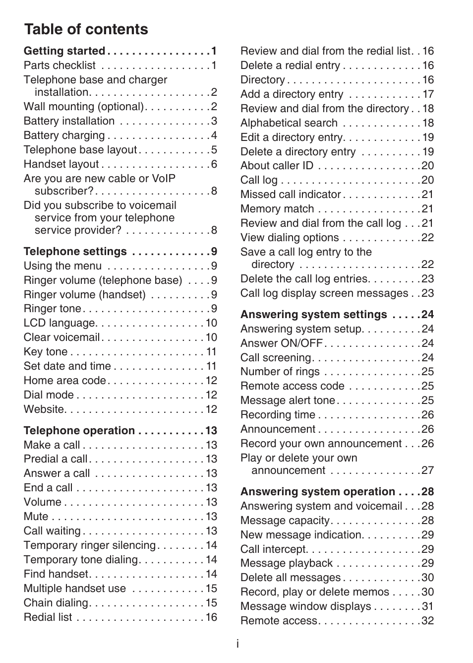 VTech CS6124_-2-31 Manual User Manual | Page 3 / 55