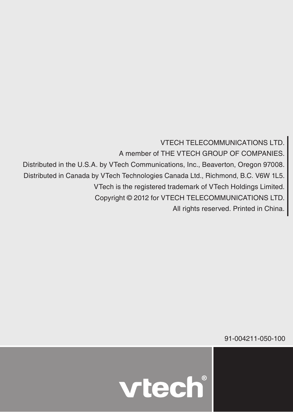 VTech LS6476-4 Manual User Manual | Page 97 / 97