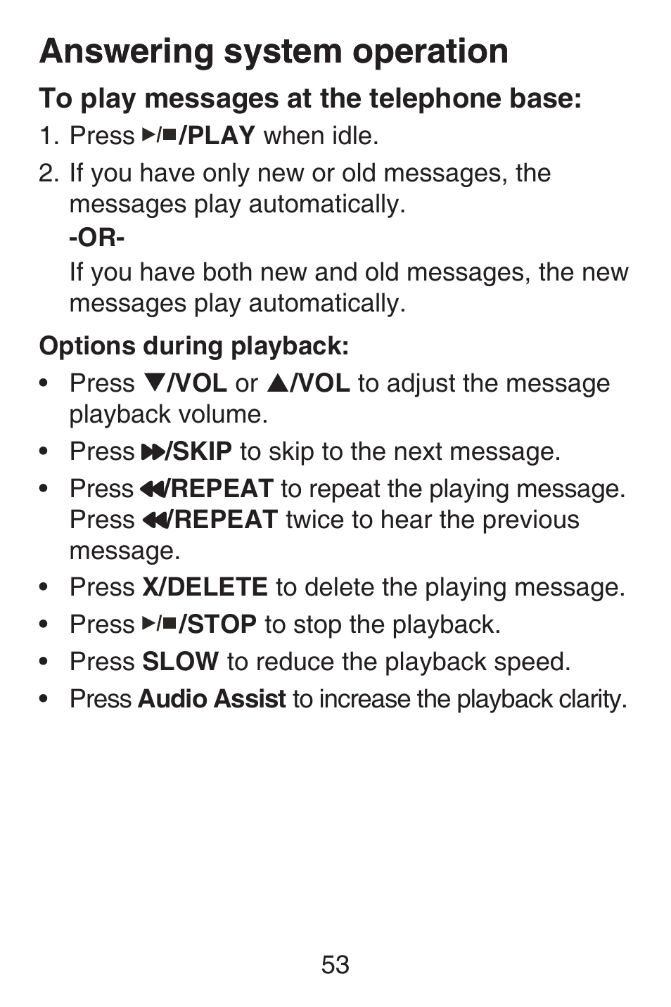 Answering system operation | VTech SN6127_-2 Abridged manual User Manual | Page 59 / 101