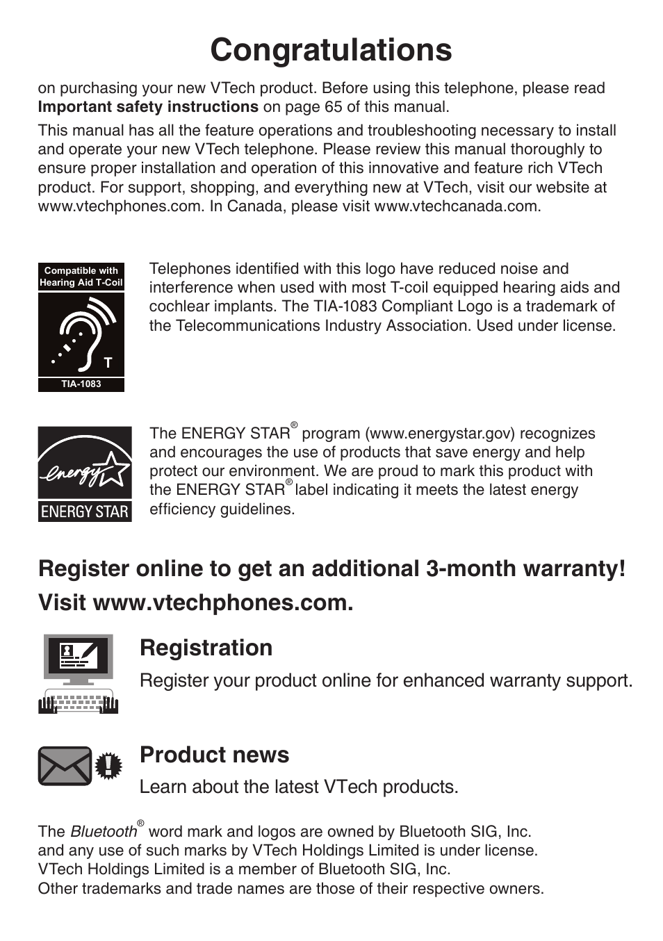 Product news, Learn about the latest vtech products | VTech DS6511_-15-16-2-3-4A Manual User Manual | Page 2 / 80