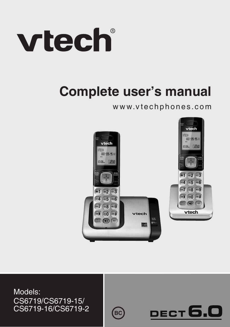VTech CS6719-2 Manual User Manual | 70 pages